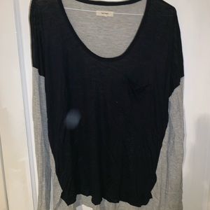 Madewell color block long sleeve tee